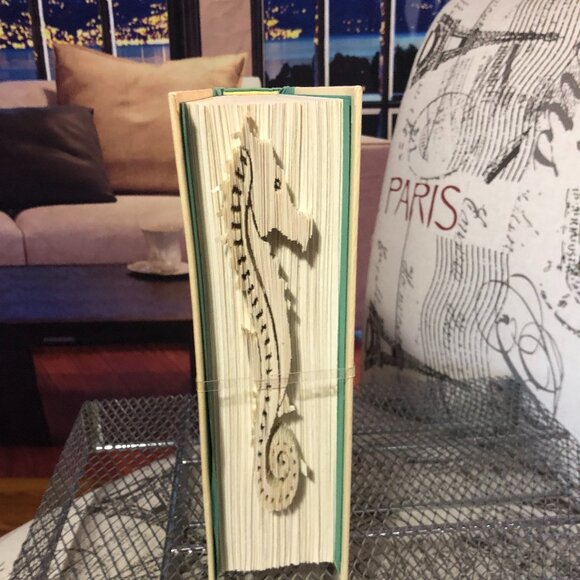 Unique Handcrafted Folded Book Art – A True Conversation Piece! - Picture 1 of 5